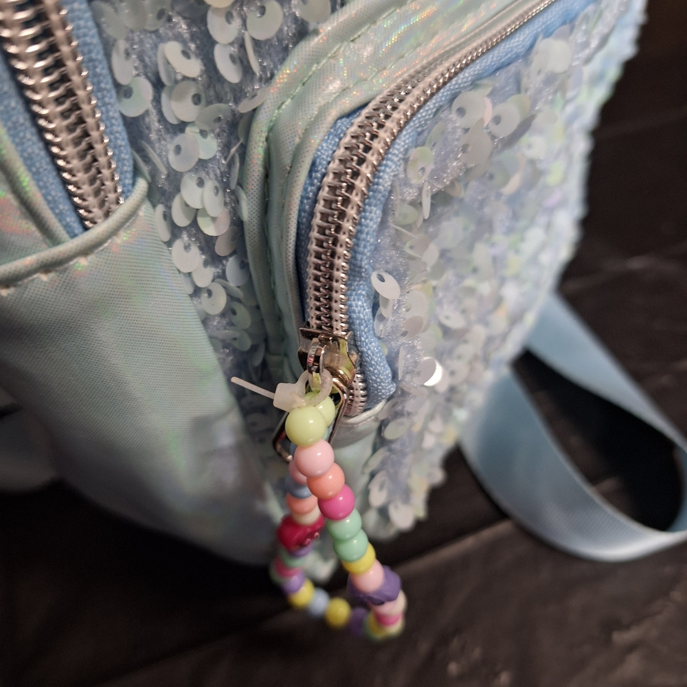 Rainbow Sequin Mini Backpack - image 2